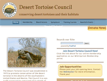 Tablet Screenshot of deserttortoise.org